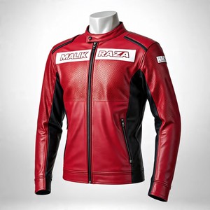 Veste de moto sur mesure en gros, cuir de vachette de qualité supérieure, protection homologuée CE, options coupe ajustée et coupe classique, OEM mondial - Product Image 5