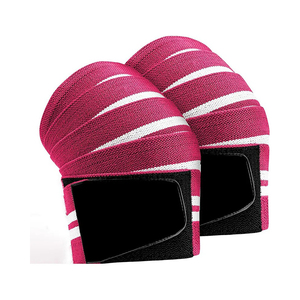 Genouillères respirantes en fil de charbon de bambou de haute qualité, unisexe, réglables pour la musculation, le soulevé de terre, la gym et l'entraînement - Product Image 3