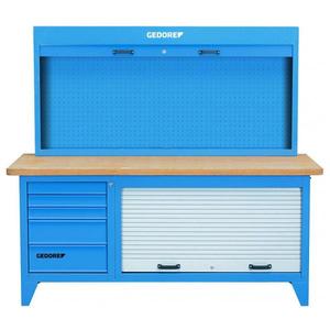 Gedore Workbench with Tool Cabinet 900x2000x875 - Product Image 1