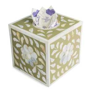 Caja de Pañuelos de Hueso Hecha a Mano de Estilo Moderno de Rajastán, Color y Tamaño Personalizables, para Uso en el Hogar, Hoteles y Restaurantes, Gran Venta 2024 - Product Image 2