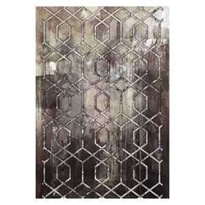 RUGS DEPOT LXDP-0338 Wholesale Terracotta Gold Minimalist Designer Digital Printed Machine Washable Chenille Area Rug Non <b>Slip</b> - Product Image 1