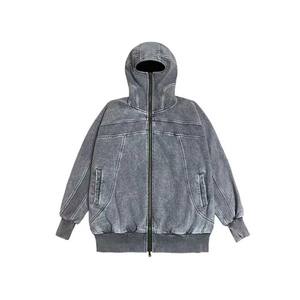 เสื้อฮู้ดกางเกงยีนส์แบบสวมหัวมีฮู้ดสำหรับผู้ชายเสื้อสเวตเชิ้ตมีฮู้ดผ้าพันคอกางเกงลำลองมาใหม่ - Product Image 1