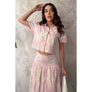 Ensemble chemise rose et jupe corset - Rose - Product Image 2
