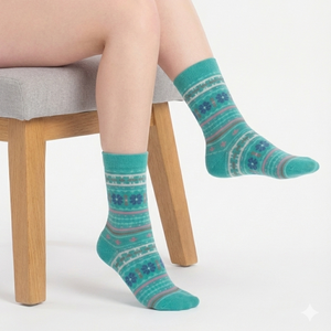 Vente en gros de chaussettes de haute qualité en coton bio à rayures colorées pour femmes Votre logo en Turquie OEM de marque personnalisée et écologique - Product Image 2