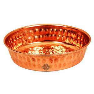 Plato de Arroz de Cobre Martillado Personalizable de Estilo Chino Tradicional de Indian Art Villa para Hogar, Restaurantes y Hoteles, Vajilla Inspirada en INS - Product Image 3