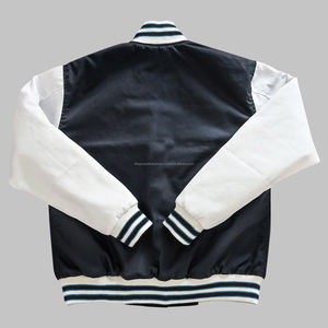 เสื้อแจ็กเก็ตหนังเนื้อหนาสำหรับผู้ชายเสื้อแจ็กเก็ตมีตราสัญลักษณ์ปักโลโก้ขนสัตว์ธรรมชาติงานตามสั่ง - Product Image 6