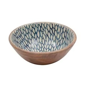 Round Shape Handmade Wooden Salad <b>Serving</b> <b>Bowl</b> Standard Designing <b>Large</b> Modern Classic Home and Kitchen <b>Bowl</b> - Product Image 6