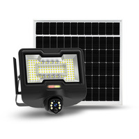 Caméra de surveillance solaire 360° HD avec projecteur 4G/WiFi, détection humaine PIR+AI, stockage cloud pour usage extérieur (ferme, jardin), panneau solaire mono