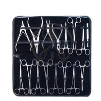 Ensemble d'outils professionnels de haute qualité en acier inoxydable pour piercing corporel avec poinçon dermique et pochette à forceps incluse, garantie 1 an