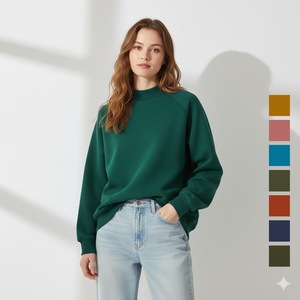 Phụ Nữ Tùy Chỉnh In Logo Thời Trang Áo Thêu Bông Áo Len Pháp Terry Quá Khổ In Phụ Nữ Áo - Product Image 6