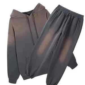 Survêtement de lavage à l'acide pour hommes léger et confortable de haute qualité 100% coton polaire respirant hiver Jogging porter bon prix - Product Image 3