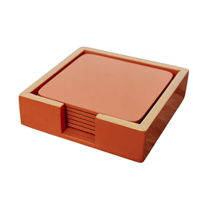 Juego de Posavasos de Laca Blanca con Soporte, Posavasos de MDF Hechos a Mano para Té, Café, Decoración Elegante para Mesa, Hecho en Vietnam - Product Image 5