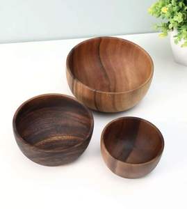 WITH CRAFTED WOODEN BOWLS FOR FRUTS BOWL Set with Enamel Coated <b>Print</b> for Restaurant and Hotel Decorative Bowls <b>Japanese</b> - Product Image 2