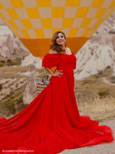 Vestido Largo de Compromiso Volador para Mujer, Sesión de Fotos Santorini, Novedad - Product Image 6