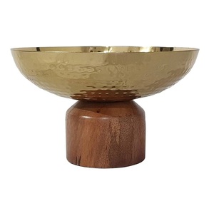 Bol décoratif blanc de meilleure qualité sur support en bois de cerf de ton or ustensiles de cuisine de pendaison de crémaillère bols durables et fabriqués en usine - Product Image 6