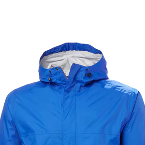 Nueva llegada chaqueta de lluvia de invierno para hombre lona cuello alto con capucha acolchado transpirable resistente al agua logotipo frontal al aire libre - Product Image 4