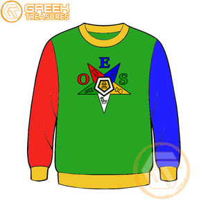 Commande personnalisée de l'étoile de l'Est sweat-shirt brodé en molleton de coton pull de haute qualité vêtements grecs OES sweat-shirts - Product Image 4