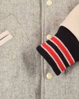Yeni Tasarım 2025 Özel Tasarım Yamalı Nakışlı Letterman Varsity Ceket Kışlık Erkek Kadın Yüksek Kalite Hakiki İnek Derisi
