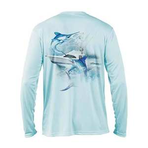 Camiseta de Pesca Unisex de Manga Larga para Verano, Camiseta Deportiva Informal de Poliéster para Hombre, Diseño Ringer para Deportes al Aire Libre - Product Image 5