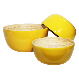 Supplier in Vietnam Natural Bamboo Bowl Handmade wooden bamboo <b>fruit</b> bowl for home decor Handmade <b>Rolled</b> Bamboo - Product Image 5