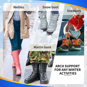 Plantillas de lana Fleece Arch Supports Inserts Comfort Warm Sheepskin Shoe Plantillas ortopédicas para el calor - Product Image 4