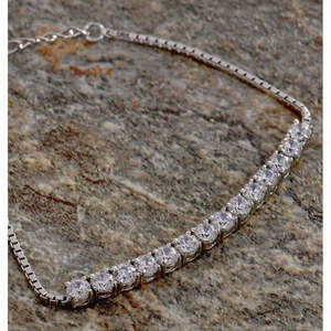 Bracelet solitaire CLARA Siena pour femmes et filles, en argent sterling 925 avec zircone suisse, cadeau élégant - Product Image 3