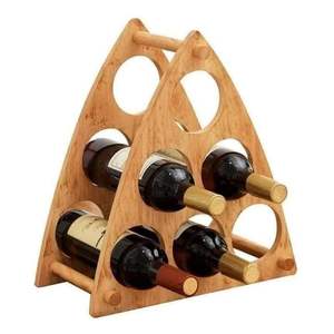 ที่วางขวดไม้แบบดั้งเดิมที่มีดีไซน์เหนือกาลเวลา เหมาะสำหรับทุกสไตล์การตกแต่งภายใน - Product Image 3