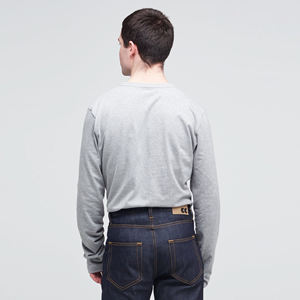 T-shirt à manches longues doux au toucher, 100% coton, 170 GSM, confortable, respirant, vêtements décontractés, fabrication sur mesure, OEM, marque privée, fournisseur d'usine - Product Image 4