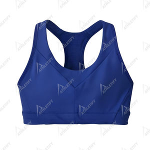 Soutien-gorge de sport uni pour femme, design confortable et offrant un bon maintien pour le yoga, la gym, la course à pied, le fitness, vêtements de sport élégants. - Product Image 4