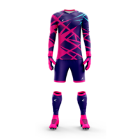 Ensemble d'uniformes de gardien de but personnalisé OEM/ODM sublimation complète Fabricants Maillot de football Shorts Gants de gardien de but