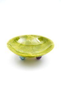 Bol vague en résine fabriqué à la main Design unique bol de cuisine décoratif accent de salle à manger moderne décor à la maison élégant - Product Image 6