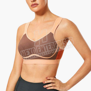 Sujetador deportivo personalizable Active Wear para mujer Tallas grandes Transpirable Spandex Poliéster Hecho en Pakistán - Product Image 5