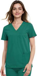 Ensembles d'uniformes de gommage d'hôpital médical unisexe costumes de gommage d'allaitement en coton Spandex personnalisés pour les médecins et les infirmières - Product Image 5