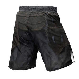 Shorts de MMA Profesionales al por Mayor, Lisos, Elásticos, de Poliéster y Spandex, Transpirables y Cómodos - Product Image 2
