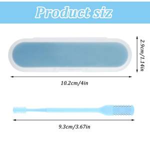 Tondeuse à poils de nez manuelle portable 2 en 1 avec brosse de nettoyage, tondeuse rotative à 360°, alimentée par USB, pour hommes et femmes - Product Image 5