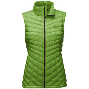 Hiver Long Puffer Vest Zipper Logo Personnalisé Street Wear Outerwear Fashion Sleeveless Coat Women Equestrian Gilets Puffer Gilets - Product Image 3