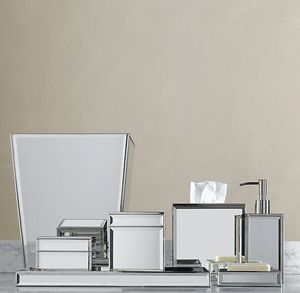 European Style Small Hammered Design Full Bathroom <b>Set</b> With Brushholder <b>Soap</b> Dispenser Tray Buckets Tisssue Holder Use in Hotel - Product Image 2