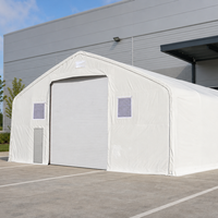 Tente de stockage industrielle portable d'extérieur, robuste, imperméable et coupe-vent, prix usine, fournisseur
