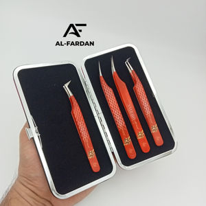 Pince à épiler d'extension de cils en acier inoxydable durable entièrement personnalisé volume enduit de papier pince à cils Logo personnalisé gratuit - Product Image 1