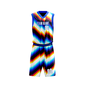 Uniformes de Baloncesto Personalizados de Alta Calidad para Adultos 2024, Conjuntos Transpirables, Venta al por Mayor, Precio Razonable, Impresión por Transferencia de Calor, 100% Algodón - Product Image 1