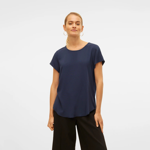 Nouvelle collection de vêtements décontractés d'été, 100% coton, t-shirts pour femmes à col rond, respirants, écologiques, à manches courtes, coupe classique - Product Image 1