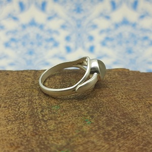 Bague moderne en argent sterling 925 faite à la main en quartz rose naturel, perle de pierre précieuse, bijoux fins, taille personnalisée, quantité en gros pour mariage - Product Image 3