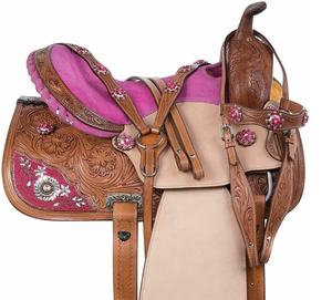 Silla de Montar de Cuero Occidental de Primera Calidad, Juego de Accesorios para Caballo a Juego, Cuero Genuino de Vaca, Silla de Montar de Cuero Natural - Product Image 1