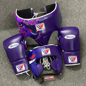 Factory Manufacture Top Selling Winning <b>Boxing</b> <b>Set</b> For Adults Fighting Custom Made Genger Printed Purple Winning <b>Boxing</b> <b>Set</b> - Product Image 6