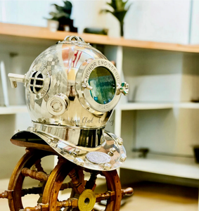 Casco DE BUCEO Merchant Navy de 18 ", regalo para papá, hijo, regalo corporativo, casco DE BUCEO ANTIGUO de gran calidad - Product Image 1