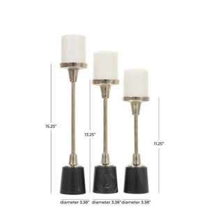 OEM Customized Set 3 Stainless Steel Candle Holders Wholesale Price Bulk Supplies Available Metal Candle Holders Candle Jars - Product Image 6