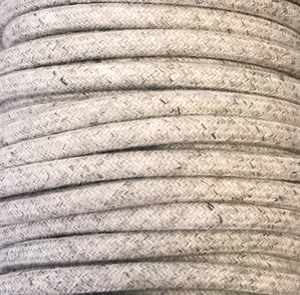 25 m di cavo decorativo in tessuto, tessuto di lino, 2x0,75 mm² - Product Image 1