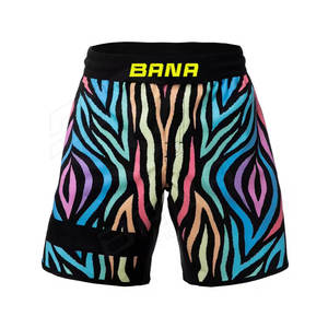 Arts martiaux personnalisés porter combat MMA Shorts séchage rapide court hommes et femmes vêtements de sport 100% Polyester Mma - Product Image 5