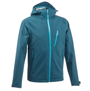 Custom Fashion Men's Winter Windbreaker Solid Fleece Hoodie <b>Jacket</b> Zipper Digital Printing Lightweight Cotton Waterproof Front - Product Image 3