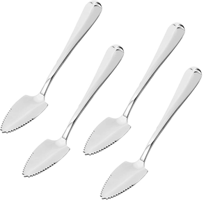 Cuillère à fruits en acier inoxydable pour grattage des aliments Cuillère à fruits dentelée Cuillère à fruits Raisin Cuillère à pamplemousse Fournisseur en gros - Product Image 2